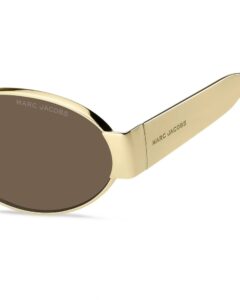 Lunettes de soleil femme Marc Jacobs MARC 806/S, modèle ovale en métal fabriqué en Italie