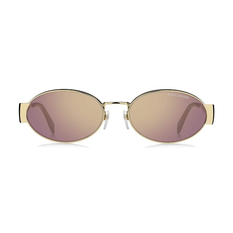 Lunettes de soleil femme Marc Jacobs MARC 806/S, modèle ovale en métal fabriqué en Italie
