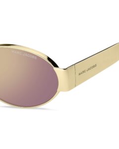 Lunettes de soleil femme Marc Jacobs MARC 806/S, modèle ovale en métal fabriqué en Italie
