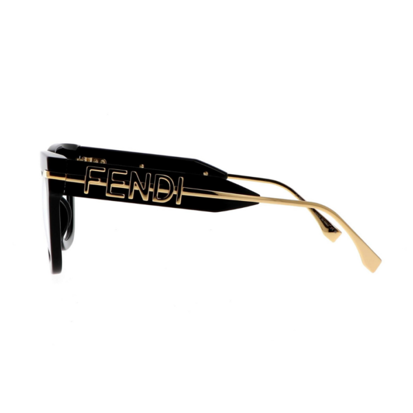 Monture de lunettes FENDI FE50065I, forme carrée en acétate pour femme.