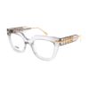 Monture de lunettes FENDI FE50065I, forme carrée en acétate pour femme.