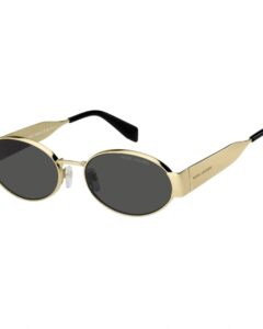 Lunettes de soleil femme Marc Jacobs MARC 806/S, modèle ovale en métal fabriqué en Italie
