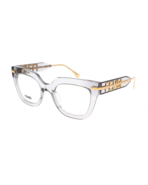 Monture de lunettes FENDI FE50065I, forme carrée en acétate pour femme.