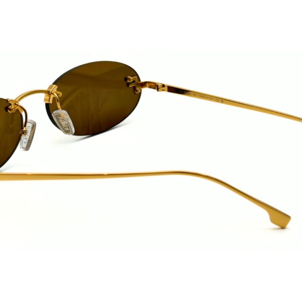 lunettes-soleil-fendi-first-crystal-fe4075us-marron-tunisie.jpg Lunettes de soleil FENDI First Crystal FE4075US femme marron sans monture chez AZZABI OPTIC Tunisie