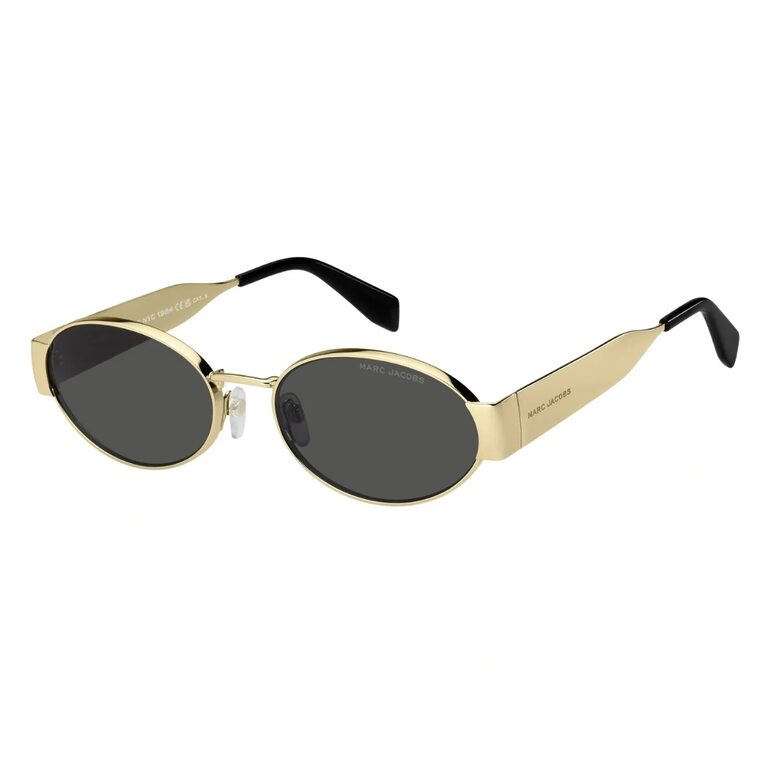 Lunettes de soleil femme Marc Jacobs MARC 806/S, modèle ovale en métal fabriqué en Italie