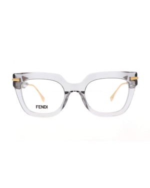 Monture de lunettes FENDI FE50065I, forme carrée en acétate pour femme.