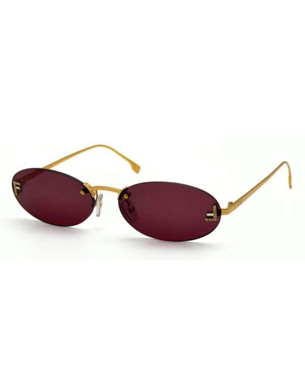 Lunettes de soleil femme FENDI First Crystal FE4075US bordeaux cristaux Tunisie AZZABI OPTIC