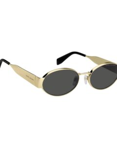 Lunettes de soleil femme Marc Jacobs MARC 806/S, modèle ovale en métal fabriqué en Italie
