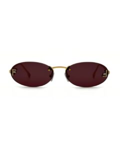 Lunettes de soleil femme FENDI First Crystal FE4075US bordeaux cristaux Tunisie AZZABI OPTIC