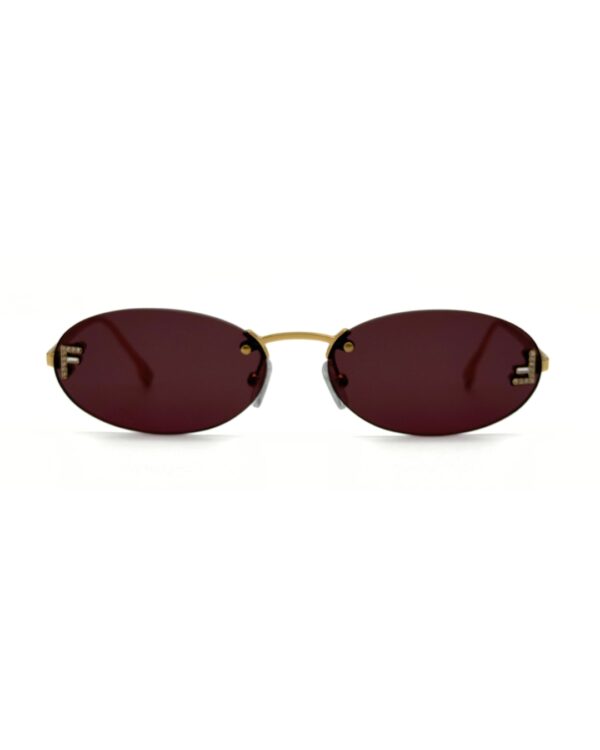 Lunettes de soleil femme FENDI First Crystal FE4075US bordeaux cristaux Tunisie AZZABI OPTIC