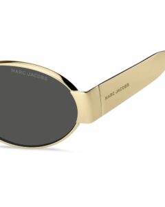 Lunettes de soleil femme Marc Jacobs MARC 806/S, modèle ovale en métal fabriqué en Italie