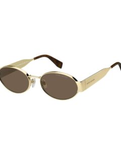 Lunettes de soleil femme Marc Jacobs MARC 806/S, modèle ovale en métal fabriqué en Italie