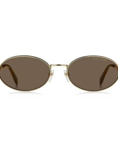 Lunettes de soleil femme Marc Jacobs MARC 806/S, modèle ovale en métal fabriqué en Italie