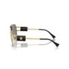 Lunettes de soleil Versace Aviateur VE2252 1002/6G or miroir argent – Vue face Lunettes de soleil Versace Aviateur VE2252 1002/6G monture or verres miroir argent