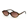 Lunettes de soleil femme ovale écaille avec verres dégradés marron