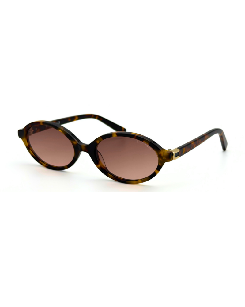 Lunettes de soleil femme ovale écaille vintage Blue Eyes Lunettes de soleil femme ovale écaille avec verres dégradés marron