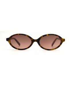 Lunettes de soleil femme ovale écaille avec verres dégradés marron