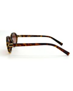 Lunettes de soleil femme ovale écaille avec verres dégradés marron