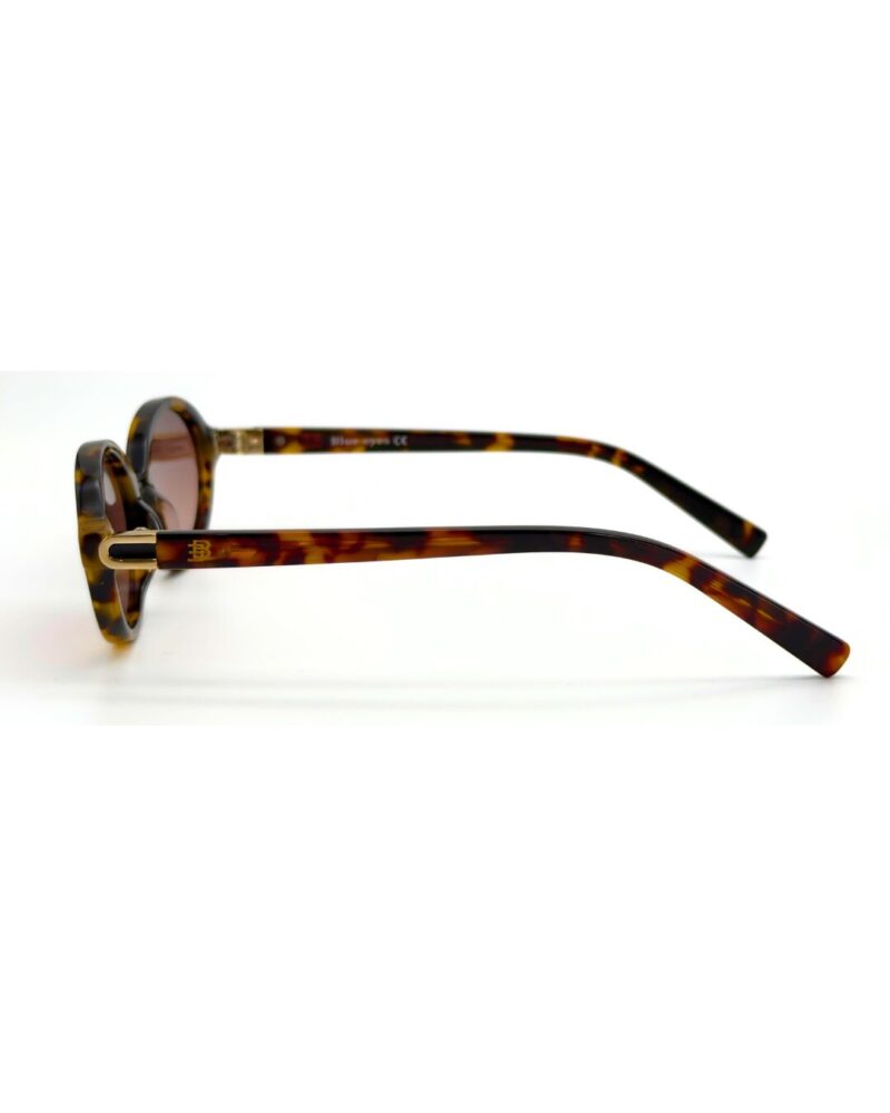 Lunettes de soleil femme ovale écaille vintage Blue Eyes Lunettes de soleil femme ovale écaille avec verres dégradés marron