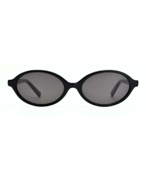 Lunettes de soleil femme ovale Blue Eyes noires en acétate brillant