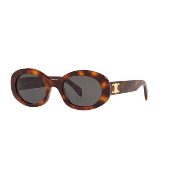 Lunette de soleil Celine CL40194U 3-4 Tunisie Camel Celine CL40194U Tunisie - Lunette de soleil femme ovale couleur camel chez Azzabi Optic