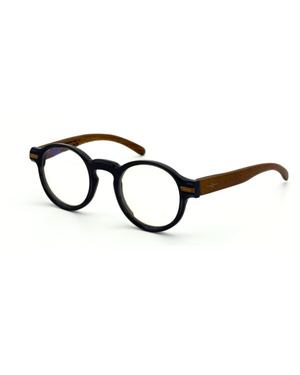 Lunettes de vue unisexe Tunisie – Vakay Earth en acétate et bois véritable – AZZABI OPTIC