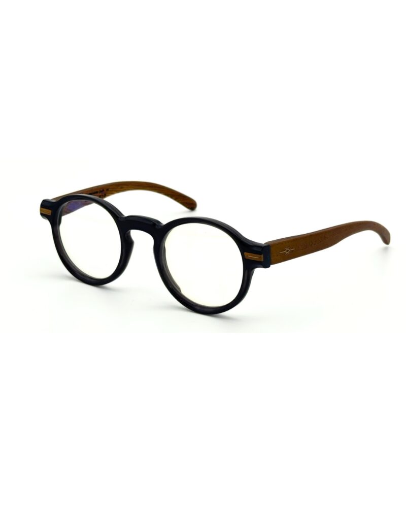 Lunettes de vue unisexe Tunisie – Vakay Earth 3-4 en acétate et bois véritable – AZZABI OPTIC