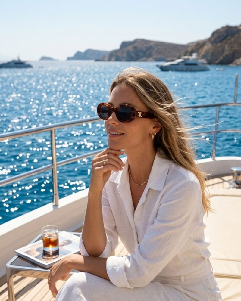 Lunettes de soleil Celine femme CL40194U Triomphe Lunettes de soleil Celine femme modèle CL40194U forme ovale monture acétate marron brillant logo Triomphe doré