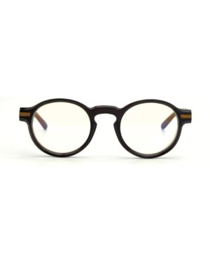 Lunettes de vue unisexe Tunisie – Vakay Earth en acétate et bois véritable – AZZABI OPTIC