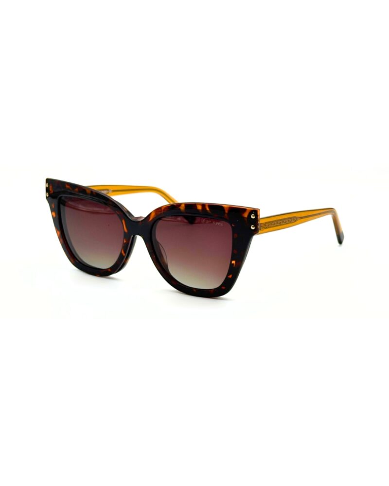 Monture optique femme marron écaille avec clip solaire - Lunettes de vue clip on femme Blue Eyes.