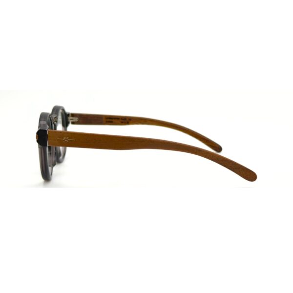 Lunettes de vue unisexe Tunisie – Vakay Earth en acétate et bois véritable – AZZABI OPTIC