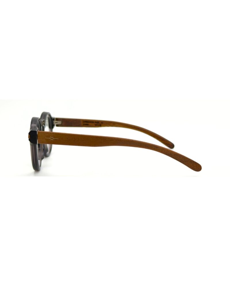 Lunettes de vue unisexe Tunisie – Vakay Earth en acétate et bois véritable – AZZABI OPTIC