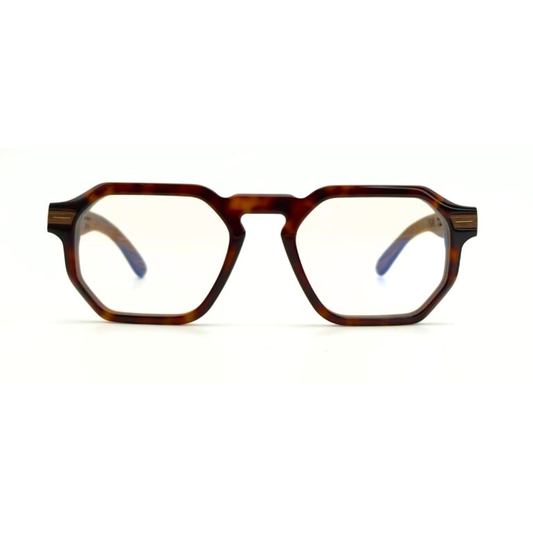 Lunettes de vue VAKAY BREEZE monture hexagonale bois et acétate – homme femme – AZZABI OPTIC Tunisie