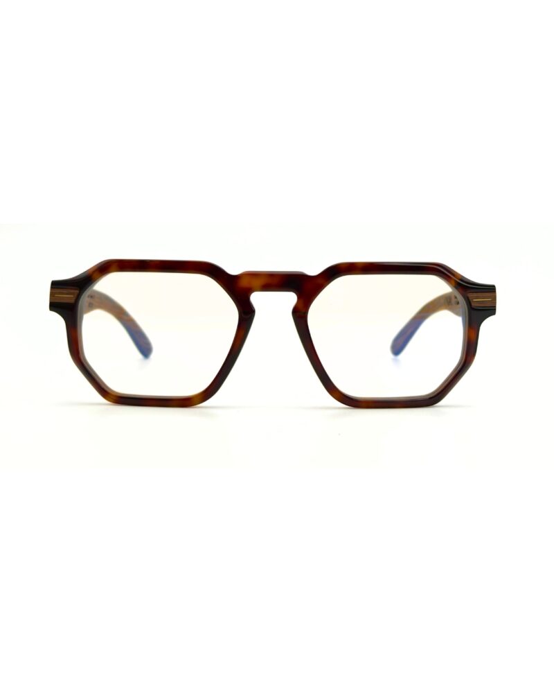 Lunettes de vue VAKAY BREEZE monture hexagonale bois et acétate – homme femme – AZZABI OPTIC Tunisie
