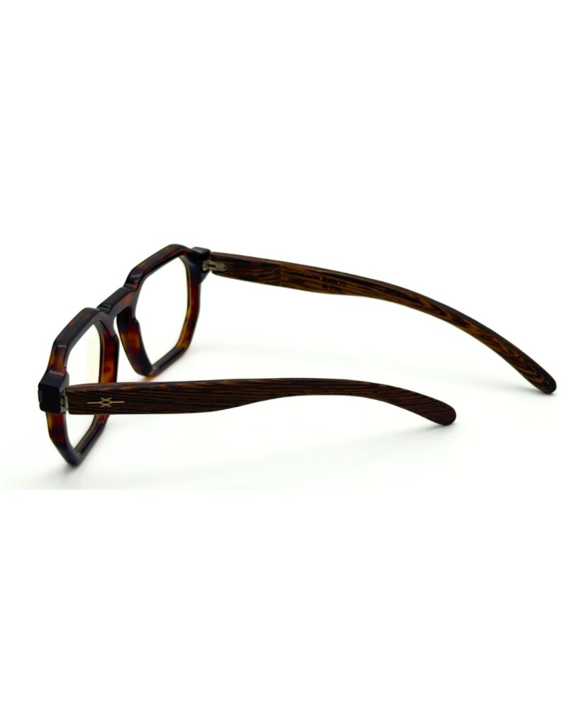 Lunettes de vue VAKAY BREEZE monture hexagonale bois et acétate – homme femme – AZZABI OPTIC Tunisie