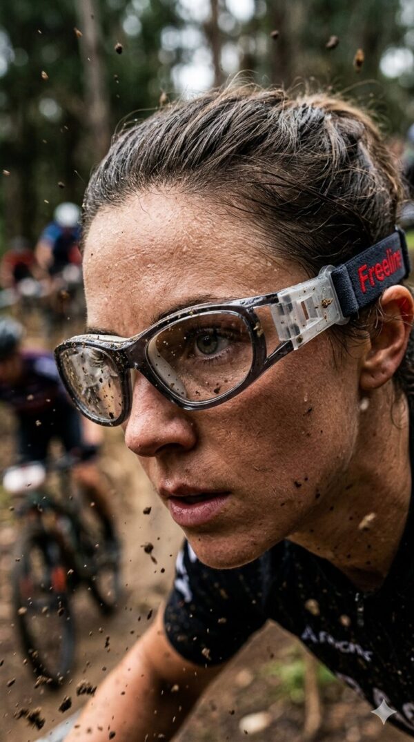 Lunettes de vue de sport FREE BEE DX030 couleur noir avec bandeau