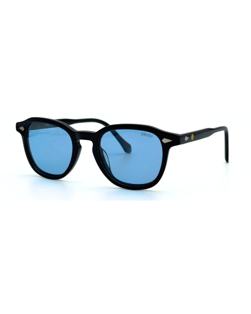 Lunettes Polarisées JOW&BRO Tunisie monture noire brillante verres bleu azur chez AZZABI OPTIC