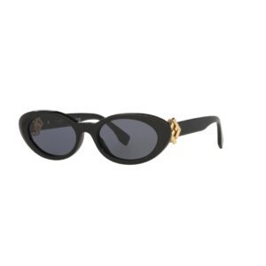 fendi-fe40140u-lunettes-soleil-femme-azzabioptic Lunettes de soleil femme Fendi FE40140U ovale en acétate noir avec logo FF Diamonds