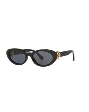 Lunettes de soleil Fendi Tunisie modèle FE40140U en acétate noir, vue de trois quarts avec logo O'Lock doré.