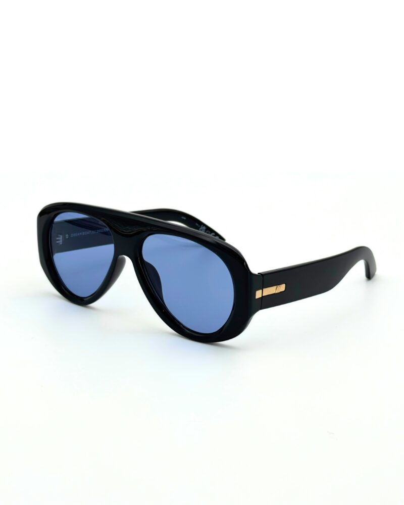 Lunettes Le Specs Dream Boat noir oversize pour homme et femme