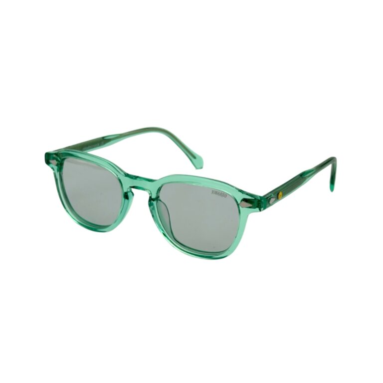 Lunettes Polarisées JOW&BRO Tunisie monture vert émeraude translucide verres gris neutres AZZABI OPTIC