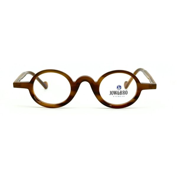 Lunettes de vue JOW&BRO DJ9032 Tunisie écaille miel ambré col 003 translucide.