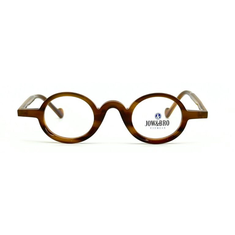Lunettes de vue JOW&BRO DJ9032 Tunisie écaille miel ambré col 003 translucide.