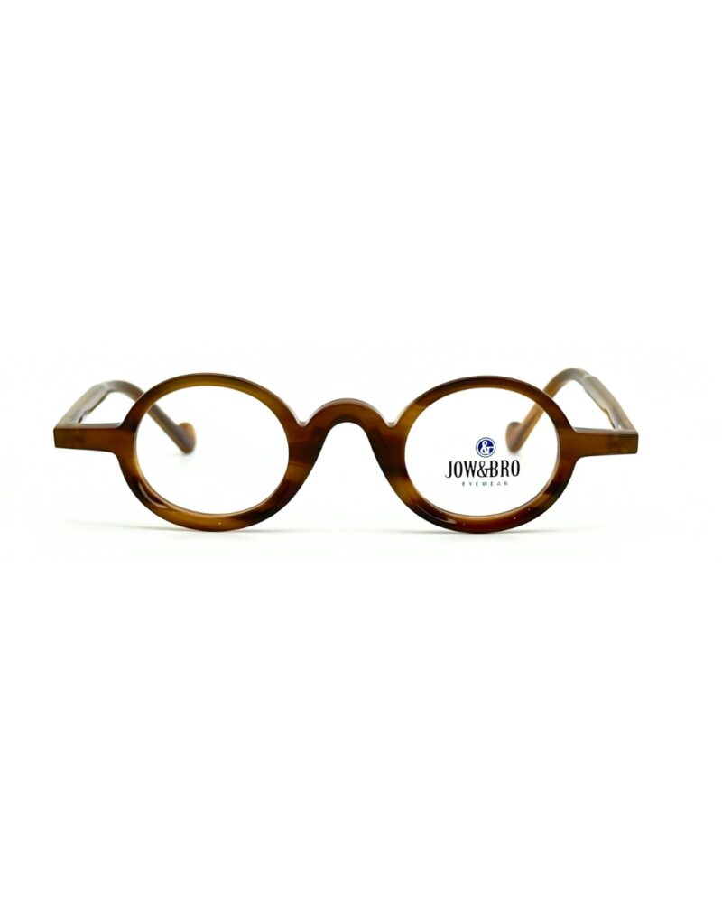 Lunettes de vue JOW&BRO DJ9032 Tunisie écaille miel ambré col 003 translucide.