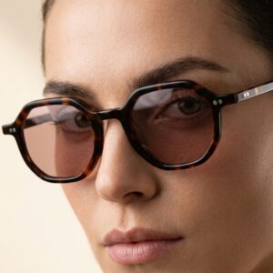 Blue Eyes AT1097 lunettes de soleil vintage Tunisie monture marron écaille verre nude rosé