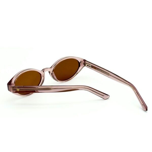 Lunettes Polarisées TUDOR Femme Tunisie Mauve Translucide T006 Lunettes Polarisées TUDOR Femme Tunisie monture mauve translucide verres ambrés polarisés chez AZZABI OPTIC