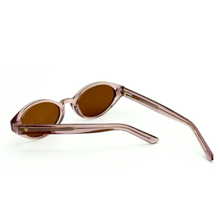 Lunettes Polarisées TUDOR Femme Tunisie monture mauve translucide verres ambrés polarisés chez AZZABI OPTIC