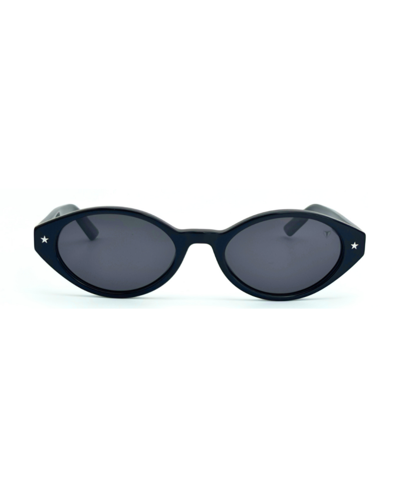 VTO Lunettes Polarisées TUDOR face Femme Tunisie Noir T006 Lunettes Polarisées TUDOR Femme Tunisie monture noire brillante verres gris polarisés chez AZZABI OPTIC