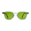 Lunettes Polarisées JOW&BRO Tunisie face transparente branches écaille marron verres verts AZZABI OPTIC