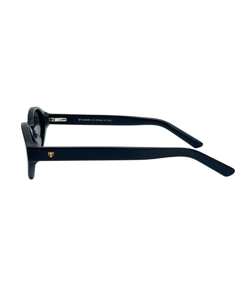 Lunettes Polarisées TUDOR branches Femme Tunisie Noir T006 Lunettes Polarisées TUDOR Femme Tunisie monture noire brillante verres gris polarisés chez AZZABI OPTIC